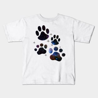 Sparkle Paw Prints Kids T-Shirt